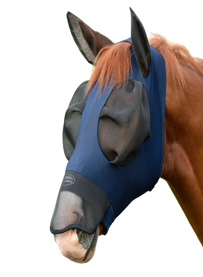 WeatherBeeta ComFiTec Luxe Bug Eye Saver with Ears and Nose, Navy/Black, Full - Image 1